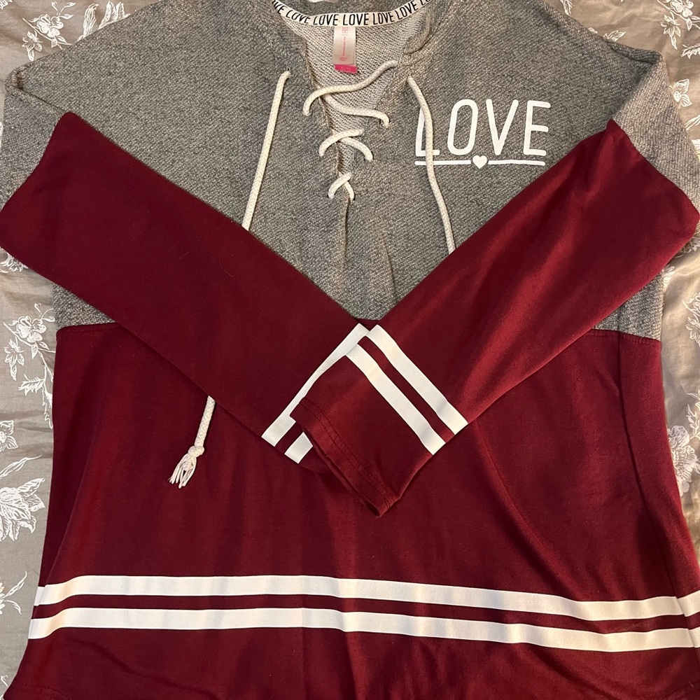 No Boundaries “Love” Sweater